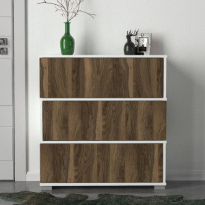 Dulap Pantofi Napolyon Alb-Walnut - Img 2