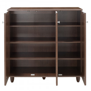 Dulap pantofi SANTΟ 16 perechi culoarea nuc 89.5x34.5x91.5cm - Img 6
