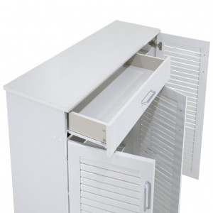 Dulap Pantofi Sante 30 Perechi Alb 120x37x123 cm - Img 7