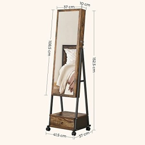 Dulap pentru bijuterii, Songmics, Antic, 41.5x37x152.5 cm - Img 6