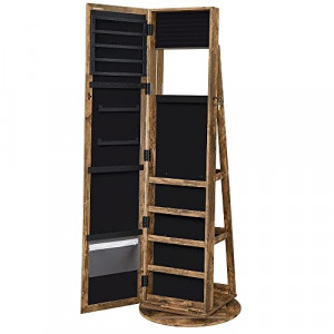 Dulap pentru bijuterii, Songmics, Maro, 162x55x55 cm - Img 2