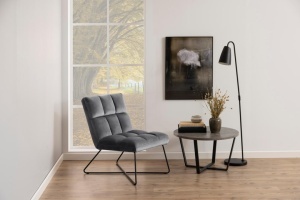 Fotoliu Alba, Gri, 90x62x86 cm