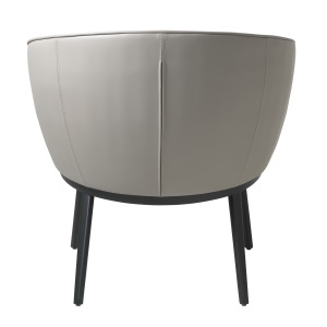 Fotoliu lounge GAIN, Negru, 77x79x73 cm - Img 4