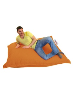 Fotoliu puf de gradina Cushion Portocaliu 100x100x20 cm - Img 6