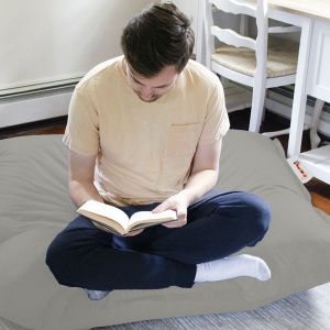 Fotoliu puf de gradina Cushion Pouf Gri 100x100x20 cm - Img 6