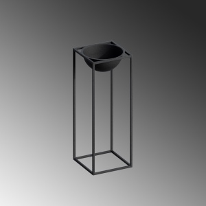 Ghiveci decorativ GED021 Negru 22x60x22 cm - Img 5