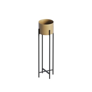 Ghiveci decorativ GED025A Auriu 23x78x23 cm - Img 4