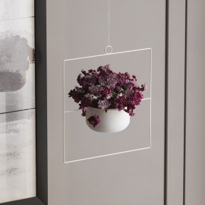 Ghiveci decorativ Pandantif Alb 40x40x17 cm - Img 3