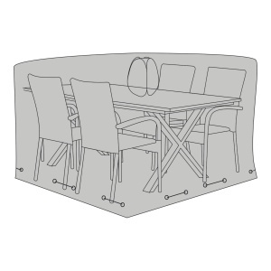 Husa de protectie pentru masa Luxury, Negru, 180x155x95 cm - Img 2