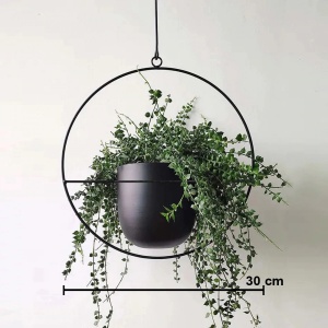 Jardiniera SEH-4559 Negru 25x25x25cm cm - Img 2