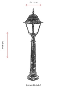Lampadar de exterior 68179 Maro 90x18 cm - Img 3