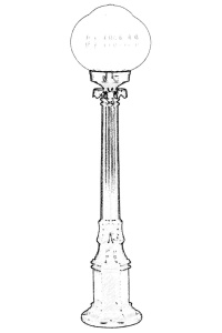 Lampadar de exterior M2KOP Alb 85x23 cm - Img 2