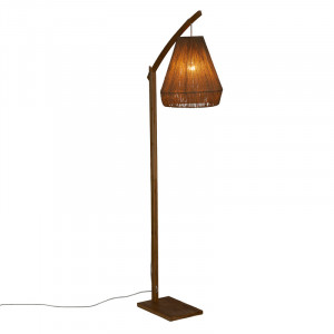 Lampadar Sean E27 60W bambus bej 52x30x158cm - Img 2