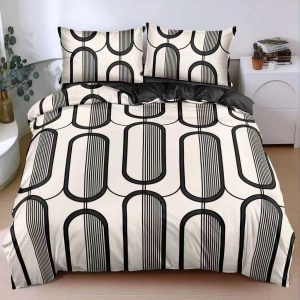 Lenjerie Black Frame (Bumbac Satinat)