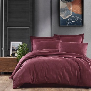 Lenjerie Dorian Burgundy King Size (Bumbac Egiptean)