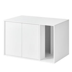 Litiera Alb Songmics 80x50x53 cm - Img 5