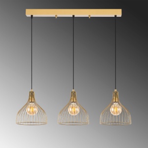Lustra Cafu Auriu 94x25x121 cm - Img 4