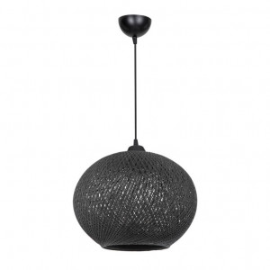 Lustra cu o singura lumina PWL-1112, E27, negru, 38x75 cm