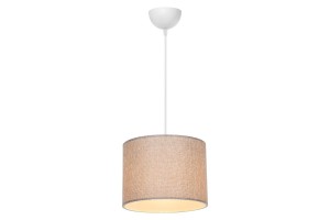 Lustra cu o singura lumina PWL-1115, E27 alb-bej natural, 22x60cm - Img 3