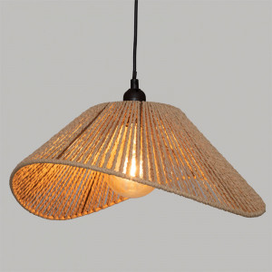 Lustra cu o singura lumina PWL-1212 E27 40W bej 45x40x17cm - Img 2
