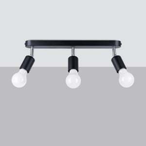 Lustra Fornes Negru 40x6x13.5 cm - Img 2