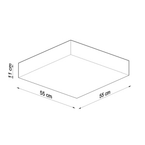 Lustra Horus Negru 55x55x11 cm - Img 4
