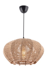 Lustra Jute Crem 35x35x65 cm - Img 2