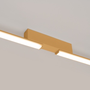 Lustra LED Lagom Auriu 3000K 181x4x7 cm - Img 6
