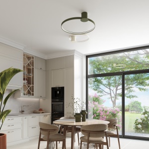 Lustra LED Rio 55 Olive 3000K 55x61x13 cm - Img 14