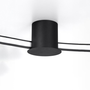 Lustra LED Rio Negru 4000K 55x62x12.5 cm - Img 4