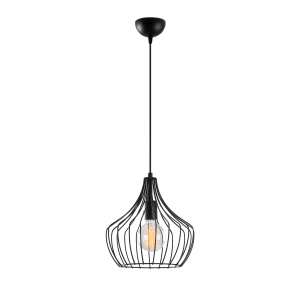 Lustra Mezopotamya Negru 27x27x126 cm - Img 6