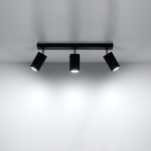 Lustra Ring Negru 45x6x16 cm - Img 3