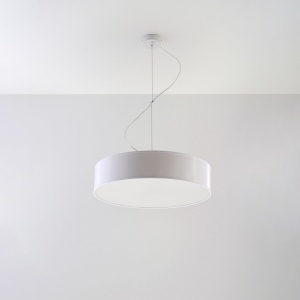 Lustra suspendata Arena Alb 45x45x111 cm - Img 2