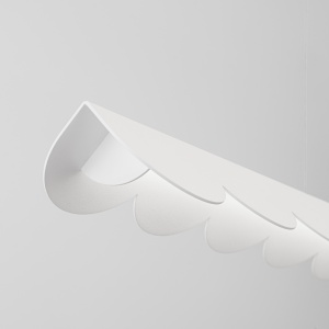Lustra suspendata LED Biscuit Alb 4000K 131x13x200 cm - Img 4