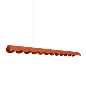 Lustra suspendata LED Biscuit Rosu 4000K 131x13x200 cm