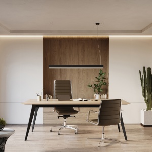Lustra suspendata LED Farge Negru 4000K 120x8x150 cm - Img 12