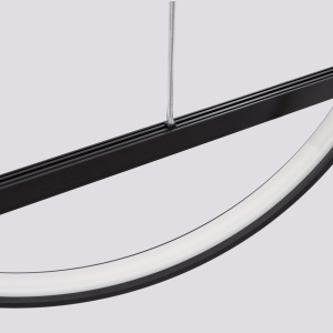 Lustra suspendata LED Glad Negru 4000K 120x20x212 cm - Img 7