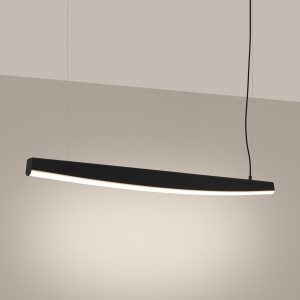 Lustra suspendata LED Jorun 120 Negru 3000K 120x3x210 cm - Img 3