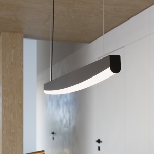 Lustra suspendata LED Jorun 120 Negru 3000K 120x3x210 cm - Img 13