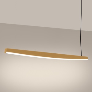 Lustra suspendata LED Jorun 150 Auriu 3000K 150x3x210 cm - Img 3
