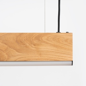 Lustra suspendata LED Lykke Stejar 4000K 150x3.5x150 cm - Img 8