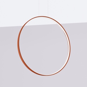 Lustra suspendata LED Rio 78 Rosu 4000K 78x16x150 cm - Img 2