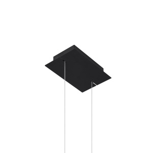 Lustra suspendata LED Rio Negru 3000K 78x16x150 cm - Img 5