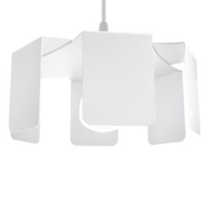 Lustra suspendata Tulip Alb 24x24x110 cm