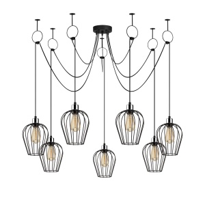 Lustra Tel Negru 160x130 cm - Img 2