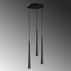 Lustra Uğur Negru 33x30x135 cm - Img 4