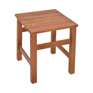 Masa de gradina Summrine de plaja din lemn de fag solid culoare nuc 40x40x45 cm - Img 3