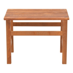 Masa de gradina Summrine de plaja din lemn de fag solid culoare nuc 60x40x45 cm - Img 2