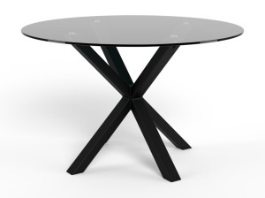 Masa dining Heaven V1, Transparent, 75.5x119x119 cm - Img 3