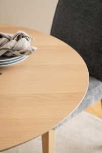 Masa dining I_Duncan, Alb, 75x105x105 cm - Img 5